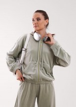 Куртка Clever LJ16-1243 Велюр - зеленый